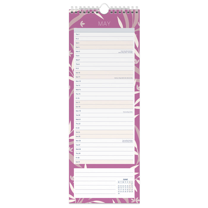 Slim Calendar 2025 Birds