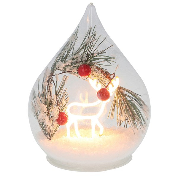 Frosty Xmas LED Teardrop Reindeer