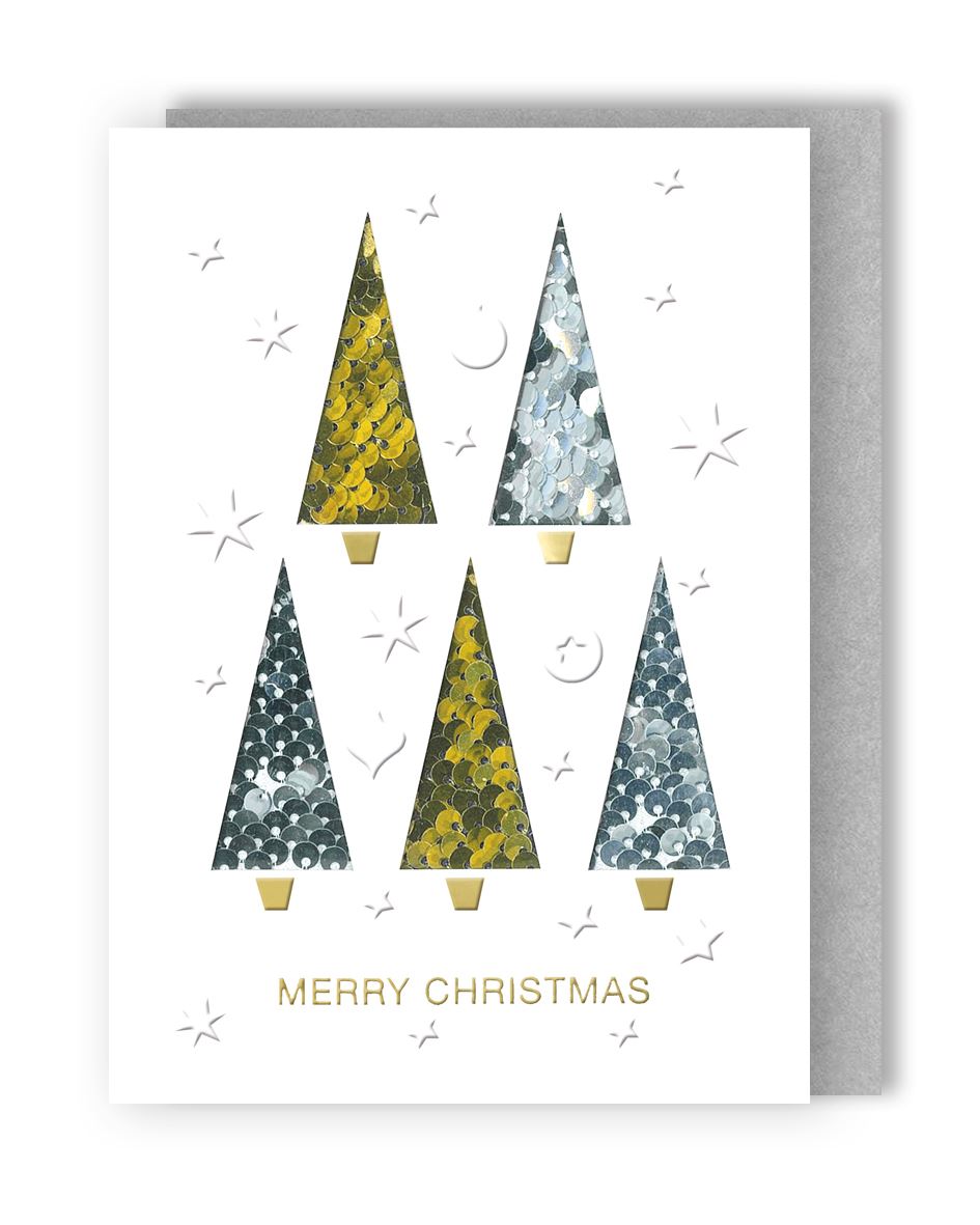 Modern Xmas Trees - Box of 5 Cards
