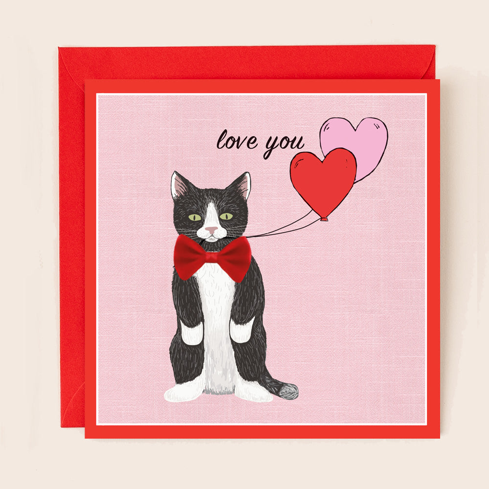 Black & White Cat Valentines