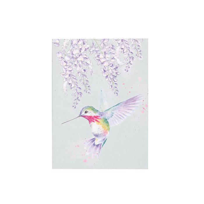 'Wisteria Wishes' Hummingbird A6 Notebook