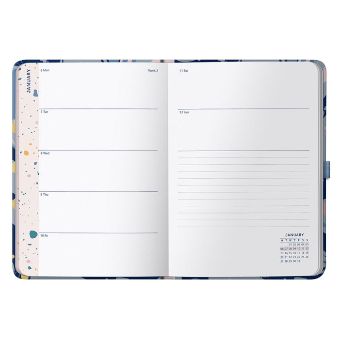 Perfect Planner 2025 Navy Marble