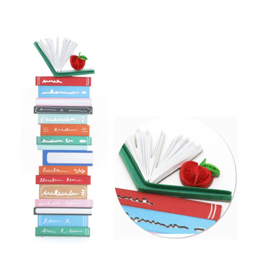 Books Quilled Bookmark