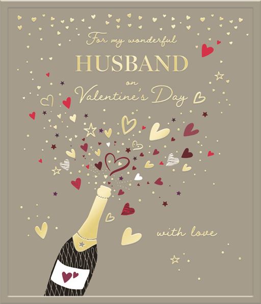 Husband Champagne Heart Pop