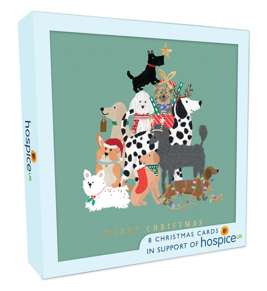 Christmas Dogs - Box of 8 Charity Cards