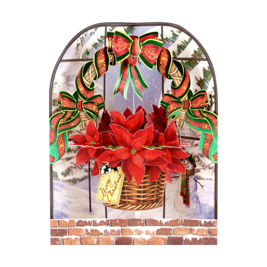 Poinsettia Swing Card