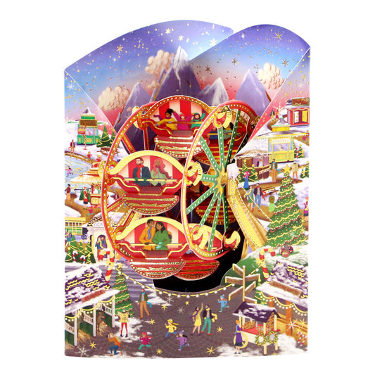 Christmas Market Swing Card