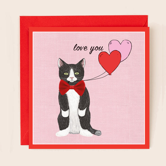 Black & White Cat Valentines