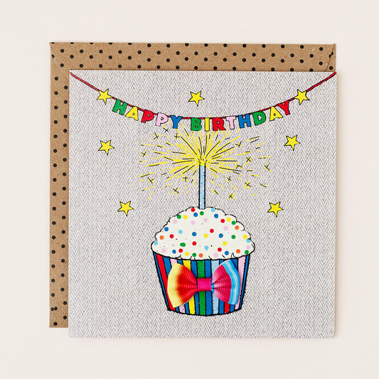 Cupcake Sparkler Bow