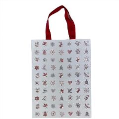 White Red & Silver Medium Gift Bag