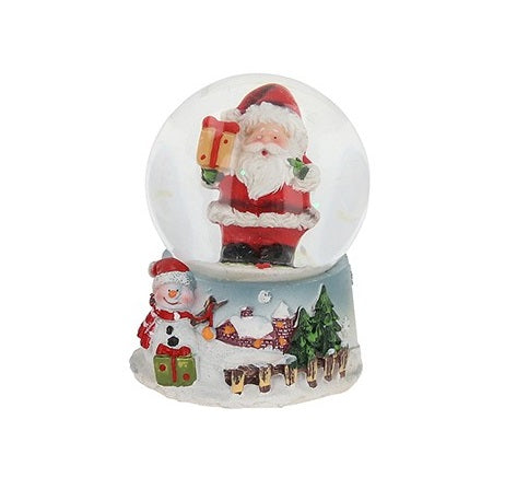 Santa And Present Snow Globe