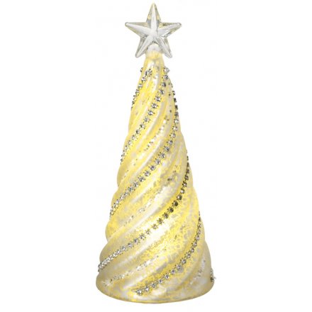 LED Diamond Swirl Tree