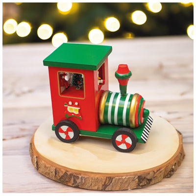 Wind Up Wooden Train