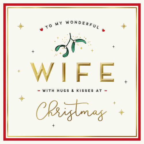 Wonderful Wife Mistletoe Kisses