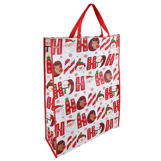 Ho Ho Ho Jumbo Woven Gift Bag